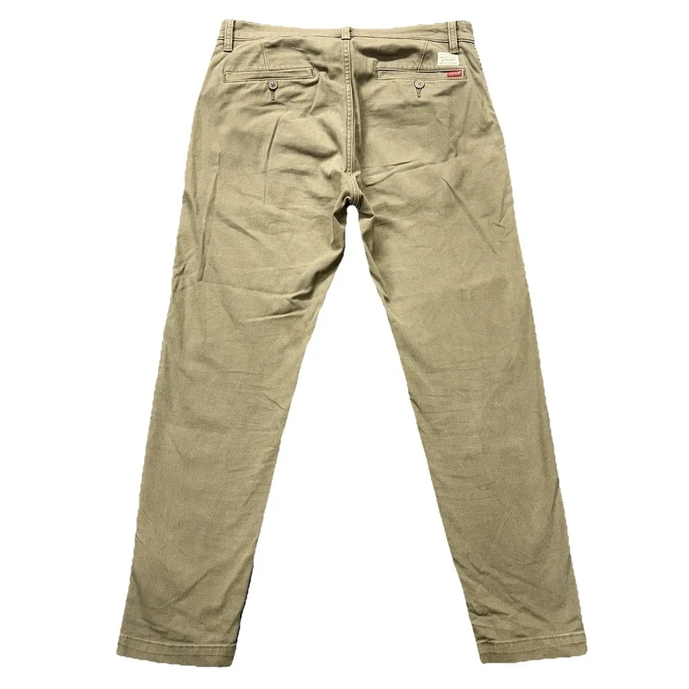 Levi's XX Chino Pants Mens 32x30‎  Standard Taper Olive Green Stretch Workwear